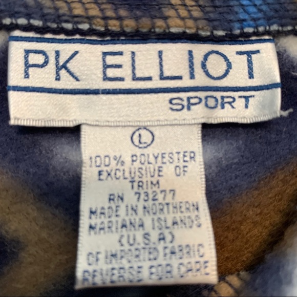 PK Elliot Vintage Southwest Design Fleece Popover Large - Picture 4 of 10